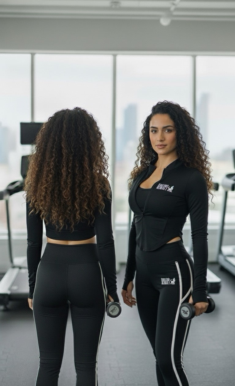 Black athletic matching set