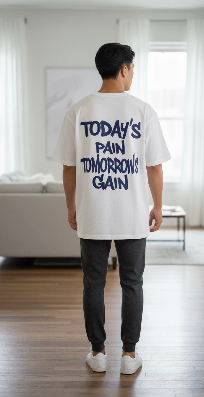 White oversized t shirt